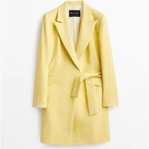 Yellow Belted Women's Dress